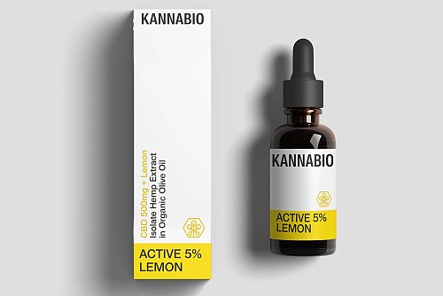 ACTIVE 5% LEMON CBD Isolate (10ml) THC Free