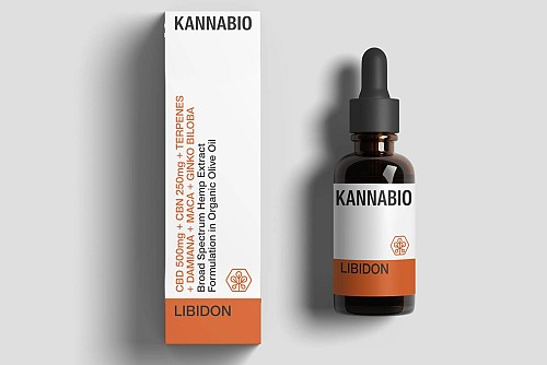 LIBIDON CBD+CBN+Τερπένια+Προσαρμογόνα βότανα (750mg/10ml)